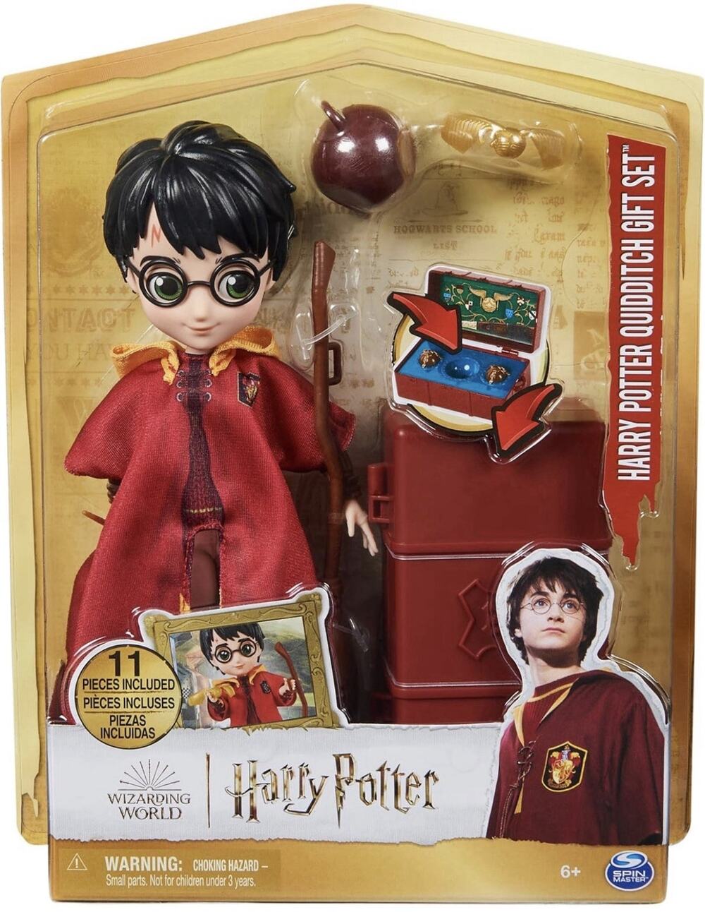 Harry Potter Quidditch Doll Playset 8 Inch Gryffindor Figure and Accessories